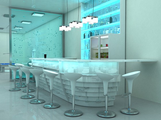 Интерьеры (визуализация): Ресторан-клуб пансионата "Солнечный" МЧС РФ