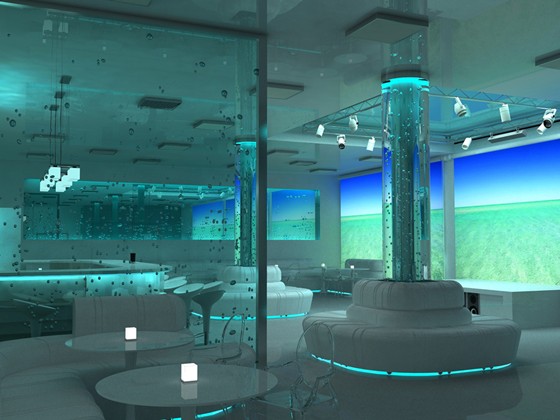 Интерьеры (визуализация): Ресторан-клуб пансионата "Солнечный" МЧС РФ