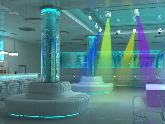 Интерьеры (визуализация): Ресторан-клуб пансионата "Солнечный" МЧС РФ