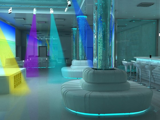 Интерьеры (визуализация): Ресторан-клуб пансионата "Солнечный" МЧС РФ