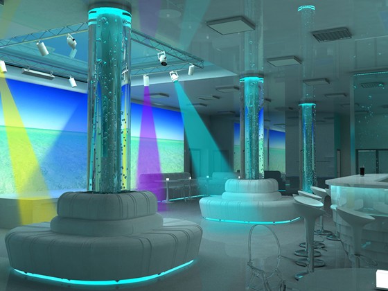 Интерьеры (визуализация): Ресторан-клуб пансионата "Солнечный" МЧС РФ