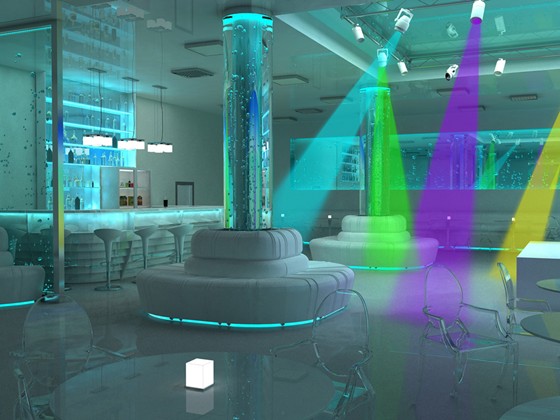 Интерьеры (визуализация): Ресторан-клуб пансионата "Солнечный" МЧС РФ