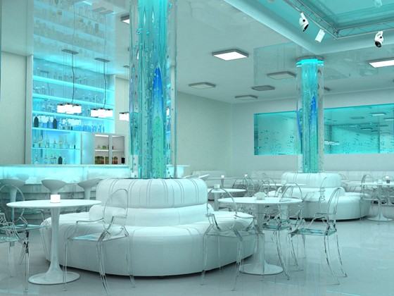 Интерьеры (визуализация): Ресторан-клуб пансионата "Солнечный" МЧС РФ