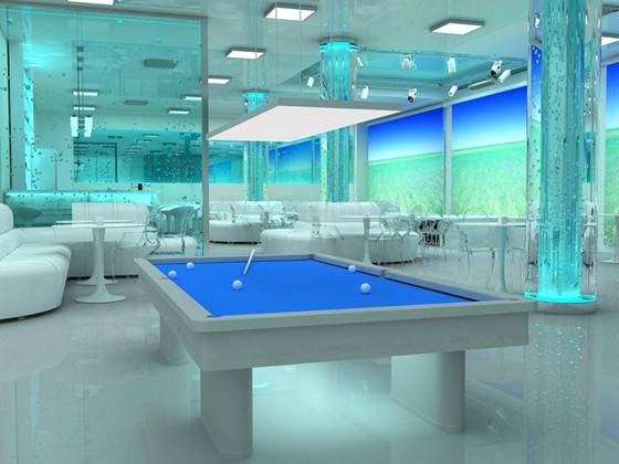 Интерьеры (визуализация): Ресторан-клуб пансионата "Солнечный" МЧС РФ