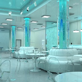 Интерьеры (визуализация): Ресторан-клуб пансионата "Солнечный" МЧС РФ