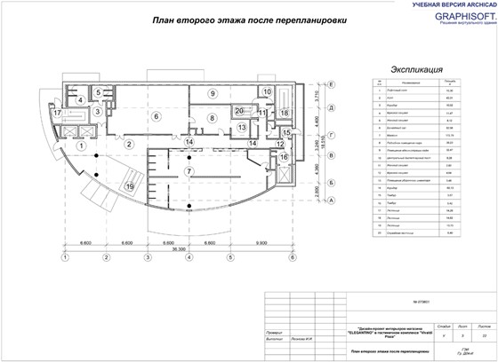 Интерьеры (планы): Проект магазина